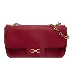 Salvatore Ferragamo Burgundy Crossbody Bag